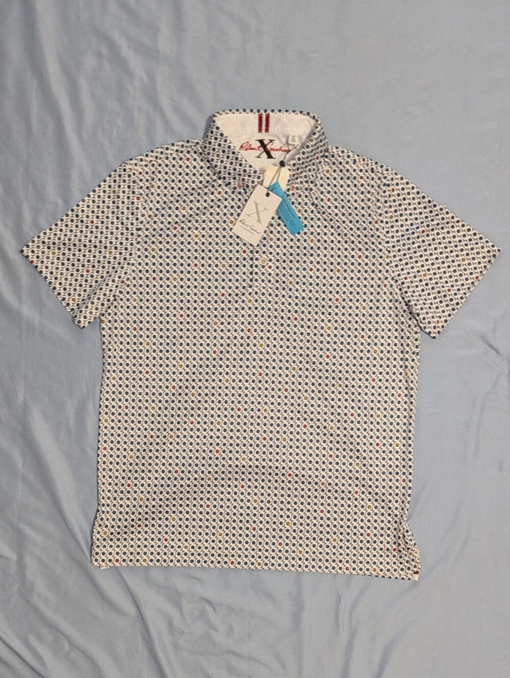 Robert Graham Men's XL Onboard X Collection Tailored Polo Shirt NWT $168 Multi